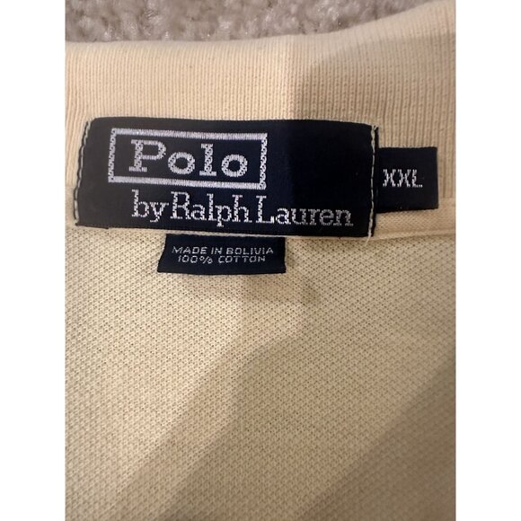 Polo Ralph Lauren Golf Shirt Classic Fit Yellow Short Sleeve Mens 2XLT 2XL Tall - Picture 2 of 5